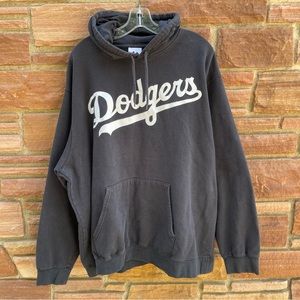 Los Angeles Dodgers Majestic Gray Pullover Hoodie Jacket Men's 2XL MLB
